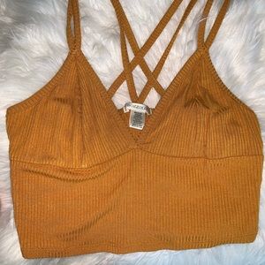 Cross strap tank/crop top